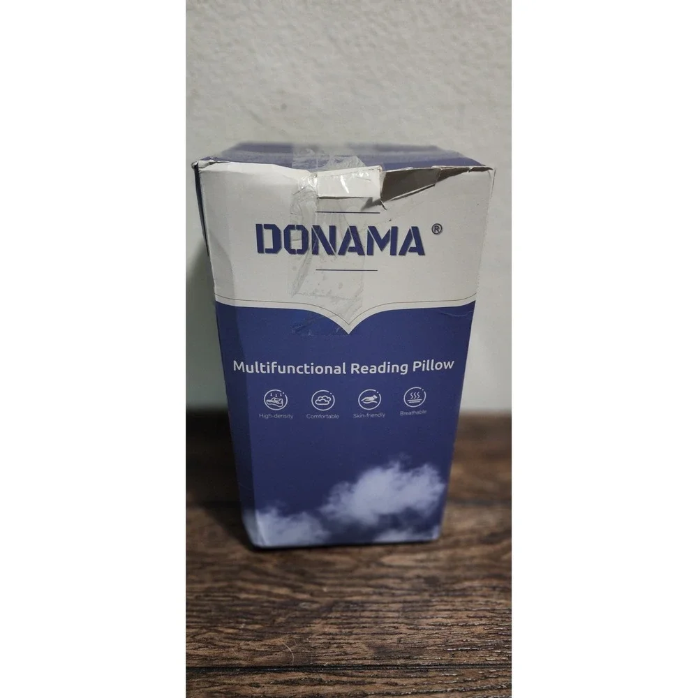DONAMA Reading Pillow for Gaming, Lap Desk Pillow for Laptop, Portable Soft